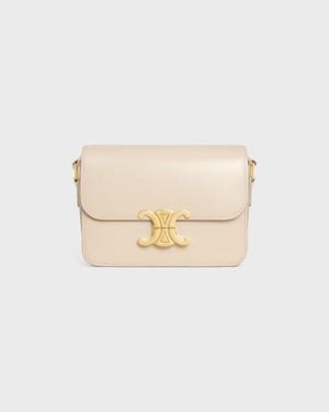 Celine Teen Triomphe Crossbody Bag - Natural