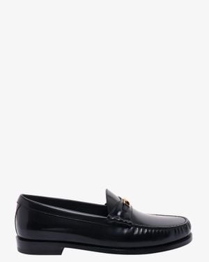 Celine Triomphe 15 Leather Loafers - White