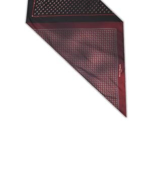 Maison Margiela And Burgundy Silk Scarf - Purple