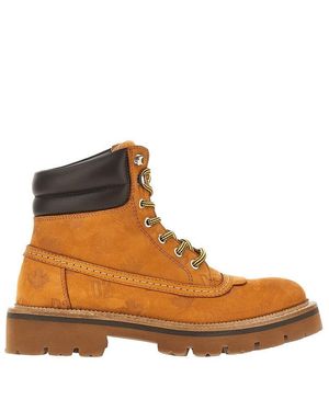 DSquared² 'D2 Monogram' Nubuck Leather Boots - Brown
