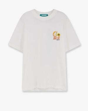 Barrow Cotton T-Shirt With Print - White