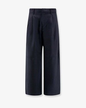 Tonywack Loose Fit Cotton Trousers - Blue