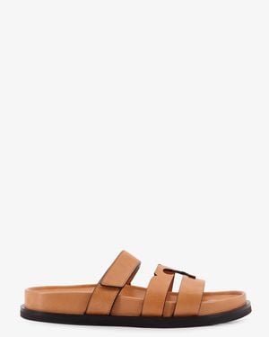 Tory Burch Ines Leather Sandals - Brown