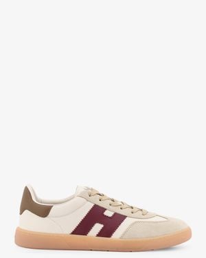 Hogan Leather And Suede Sneakers - Pink