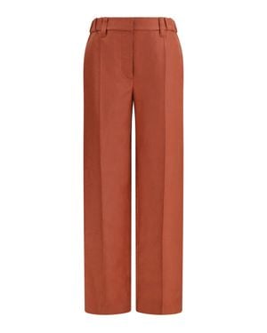 Brunello Cucinelli Wide-Leg Trousers - Orange