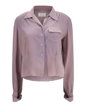 Margiela Silk Shirt Dusty - Purple