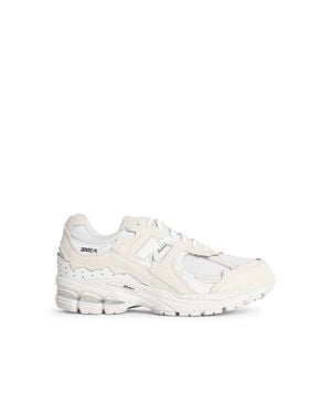 New Balance 2002R Mesh And Suede Trainers - White