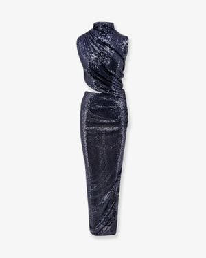 Amazuìn Leo Stretch Tulle Dress Cosmic - Blue