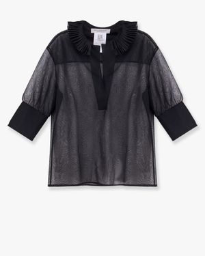 Philosophy Di Lorenzo Serafini Transparent Voile Shirt - Black