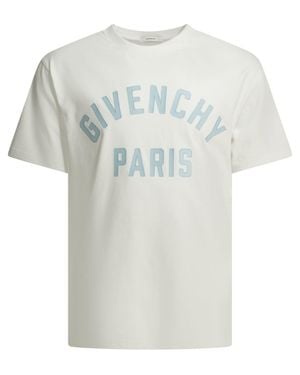 Givenchy Short Sleeve Crethestanesedew Neck T-Shirt - White