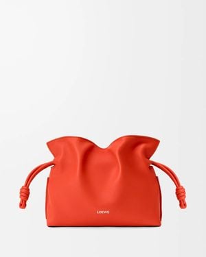 Loewe Flamenco Small Clutch Sunrise - Red