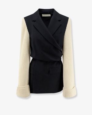 Dries Van Noten Beline Bis Wool Blazer - Blue