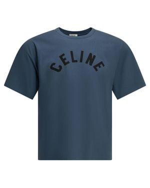 Celine Cotton T-Shirt - Blue
