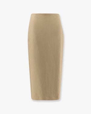 Max Mara Linen Veranda Skirt - Natural