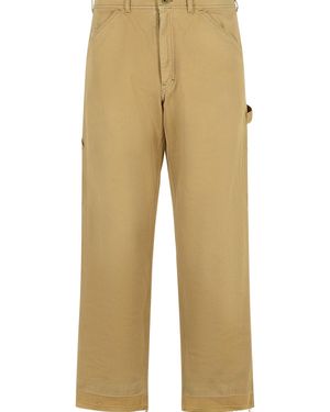 Maison Margiela Cotton Trousers - Natural