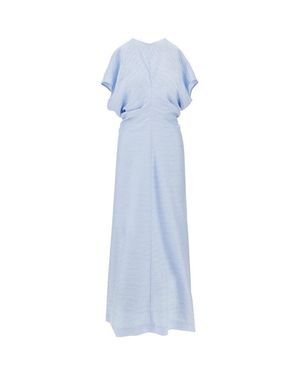 TOTEME Viscose-Blend Ankle-Length Dress - Blue