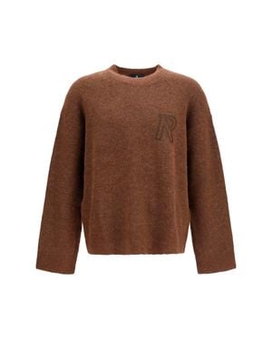 Represent Knitted Logo Sweater Chocolate - Brown