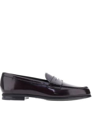 Church's 'Natalie' Fumé Polished Leather Loafers - Blue