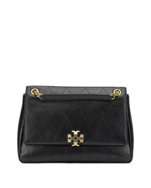 Tory Burch Leather Shoulder Bag - Black
