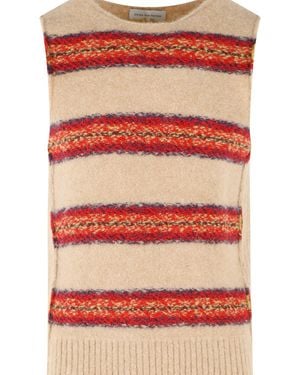 Dries Van Noten 'Manado' Alpaca Blend Vest - Red