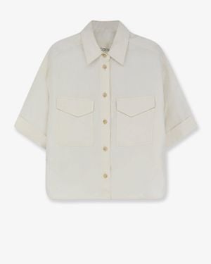 Closed Linen And Viscose Shirt - White