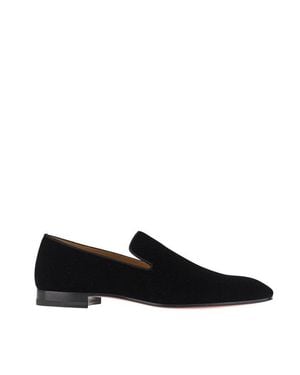 Christian Louboutin Dandelion Velvet Loafers - Black