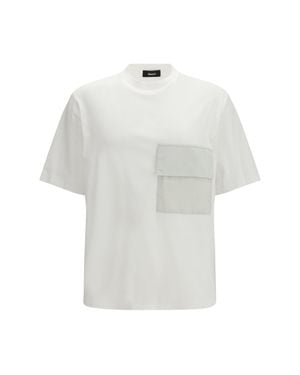 Laminar T-Shirt With Pocket - White