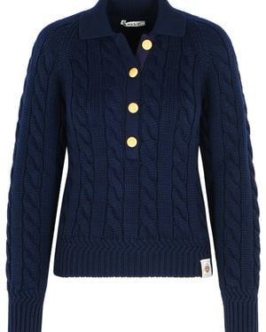 Bally Extrafine Merino Wool Jumper - Blue