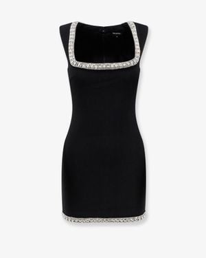 retroféte Stretch Fabric Mini Dress - Black