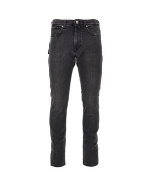 Incotex Stretch Denim Slim Fit Jeans - Black