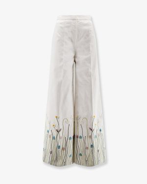 PHILIPPA 1970 Valentina Cotton Trousers - White