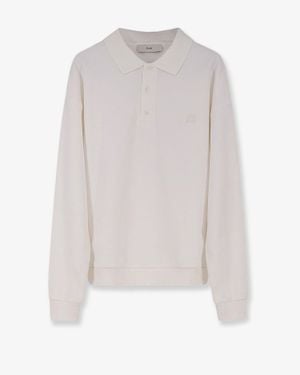 DUNST Polo Shirt With Logo Patch - White
