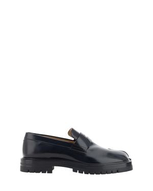 Margiela Calfskin Tabi Loafers - Black