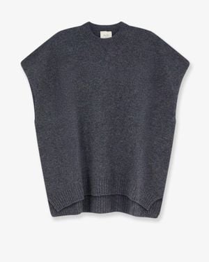 Alysi Merino Wool Cashmere Blend Jumper - Blue