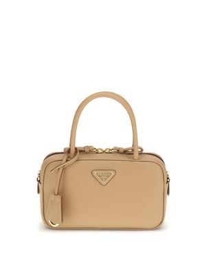 Prada Leather Handbag - Natural
