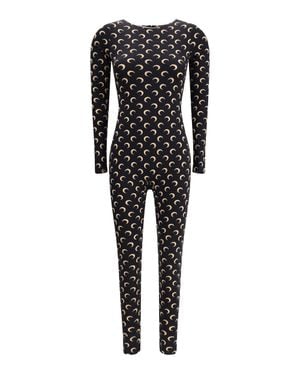 Marine Serre Jumpsuits - Black