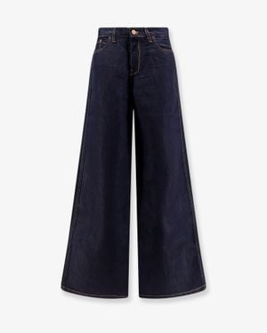 3x1 The Silk Kat Jeans With Contrasting Stitching - Blue
