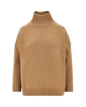 Weekend by Maxmara Virgin Wool Knitted Jumper - Natural
