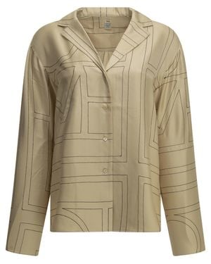 TOTEME "Monogram" Casual Shirt - Green