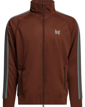 Needles Track Poly Bordeaux Polyester Sweatshirt - Brown