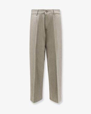 Woodbird Trousers Viscose-Blend - Grey
