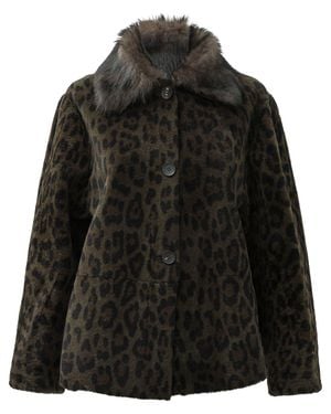FURLING BY GIANI Reversible Short Coat - Black