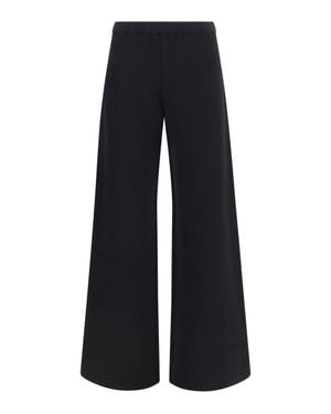 Fendi Ff Zucca Cashmere Trousers Nero/Grigio Melange - Black
