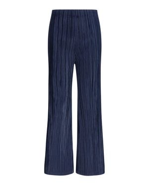 GONGDID DESIGN Corduroy Palazzo Trousers - Blue