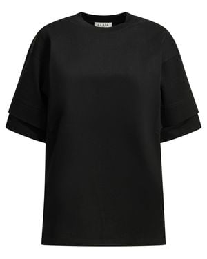 Alaïa Crew Neck T Shirt - Black