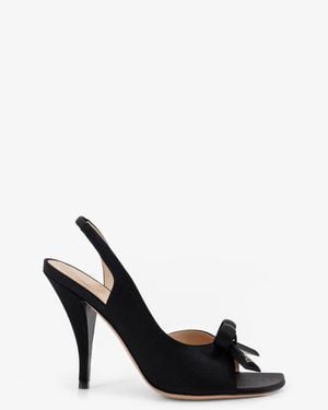 Dior Dior Dior Bow Satin Sandals With Logo Bow Detail - Black