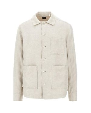 Xacus Mélange Twill Shirt - White