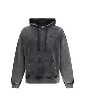 DIESEL S-Boxt-Hood-Den Hoodie - Grey