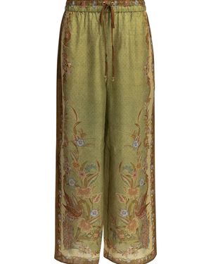 Zimmermann "Indra Relaxed" Casual Trousers - Green