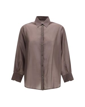 Cruna Buttoned Shirt Tortora - Brown